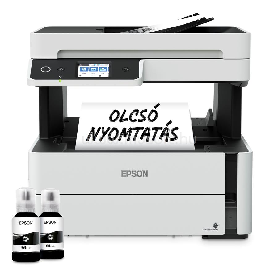 EPSON EcoTank M3170 mono multifunkciós tintasugaras tintatartályos nyomtató (11000 oldalra elegendő tintával)