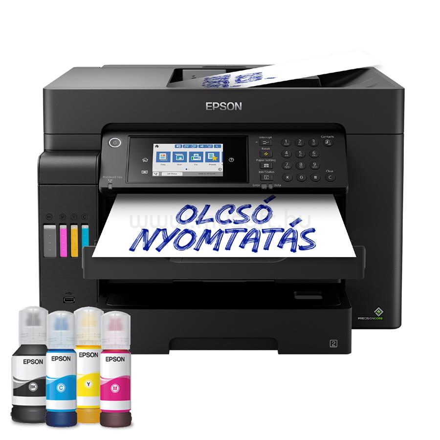 EPSON EcoTank L15150 színes multifunkciós tintasugaras tintatartályos nyomtató (4500/2800 oldalra elegendő tintával)