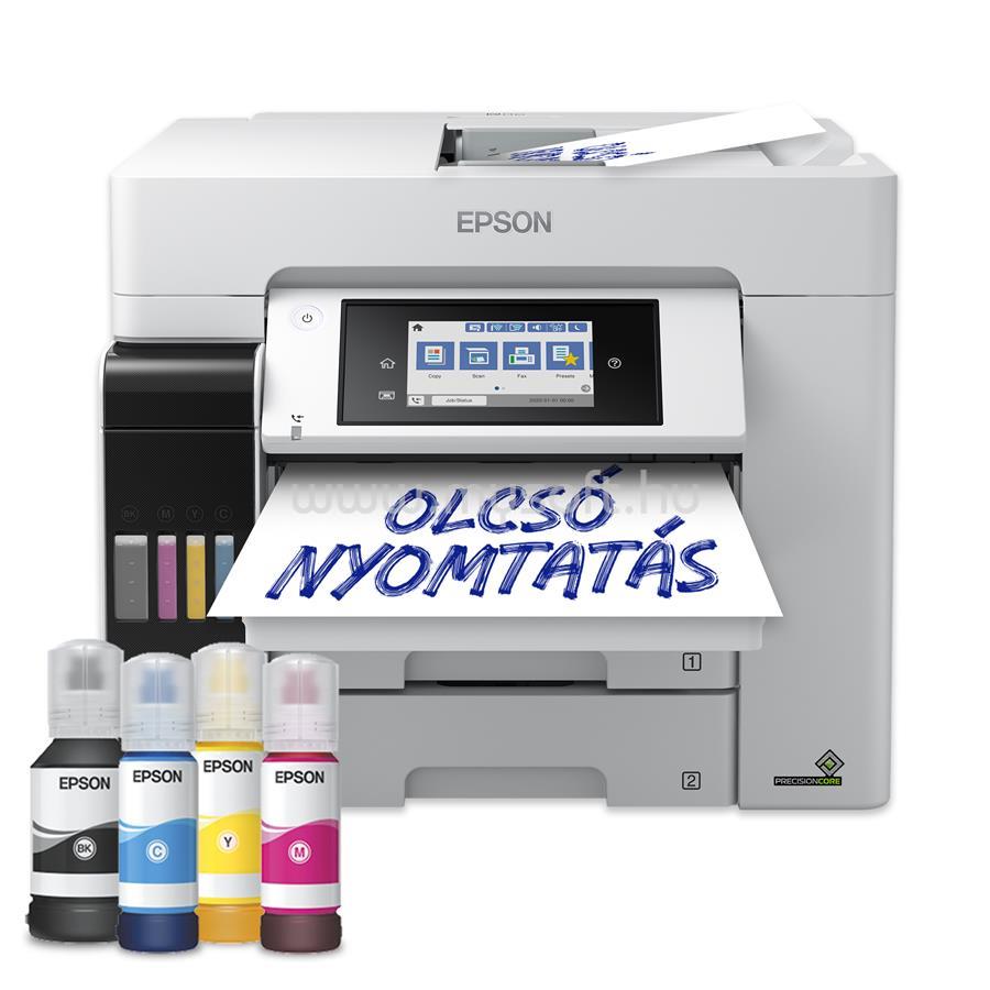 EPSON EcoTank Pro L6580 színes multifunkciós tintasugaras tintatartályos nyomtató (8100/6500 oldalra elegendő tintával)