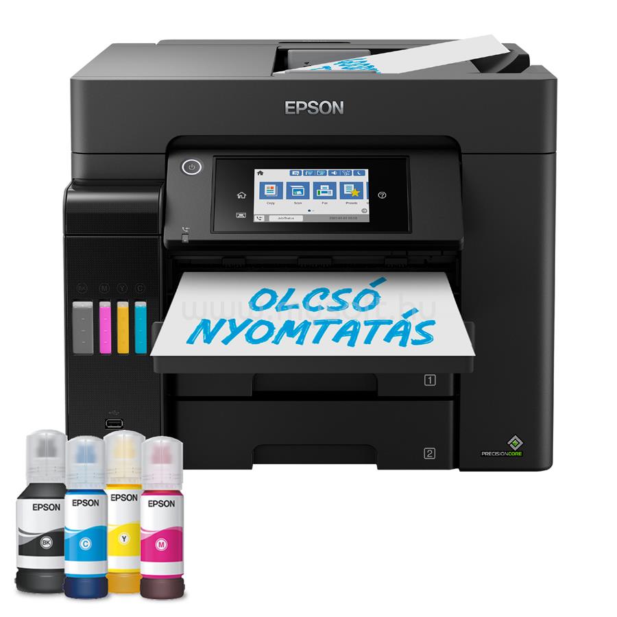 EPSON EcoTank L6570 színes multifunkciós tintasugaras tintatartályos nyomtató (8100/6500 oldalra elegendő tintával)