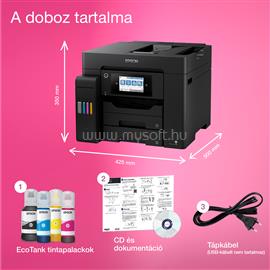 EPSON EcoTank L6550 színes multifunkciós tintasugaras tintatartályos nyomtató (4500/2600 oldalra elegendő tintával) C11CJ30402 small