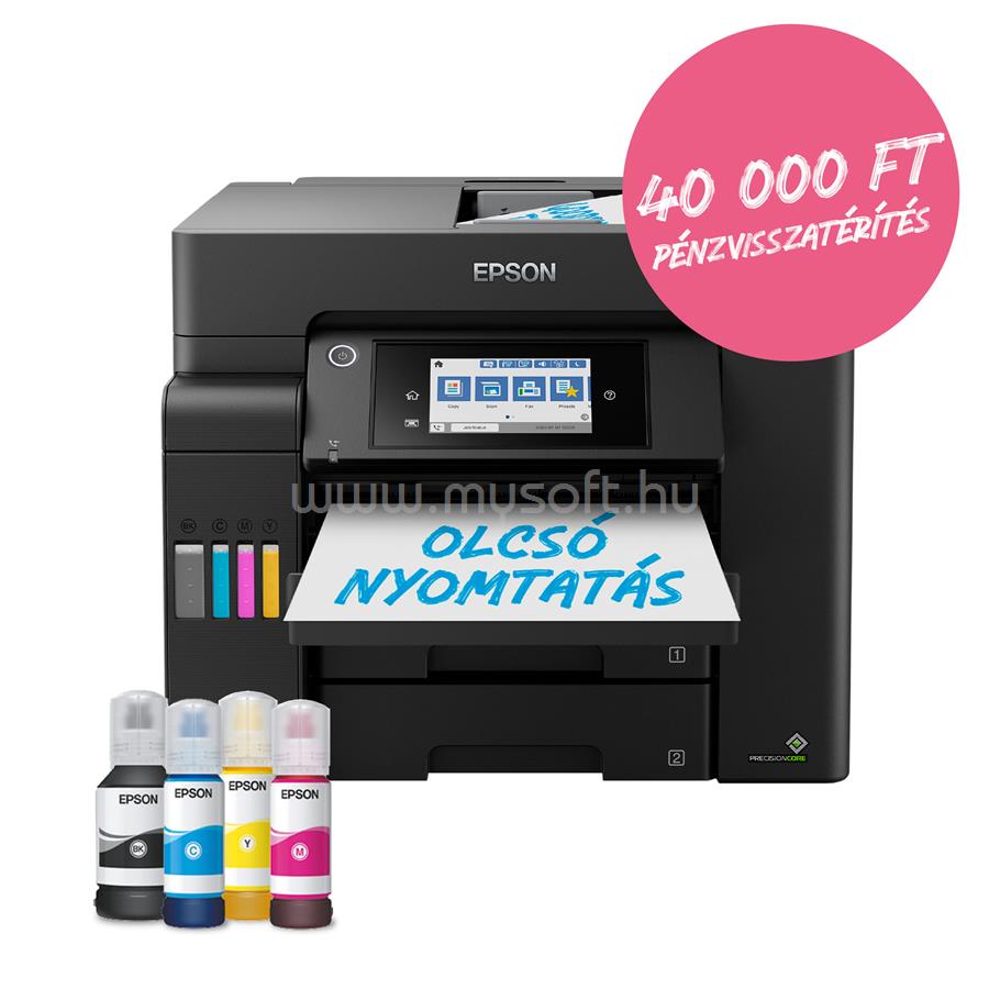 EPSON EcoTank L6550 színes multifunkciós tintasugaras tintatartályos nyomtató (4500/2600 oldalra elegendő tintával)