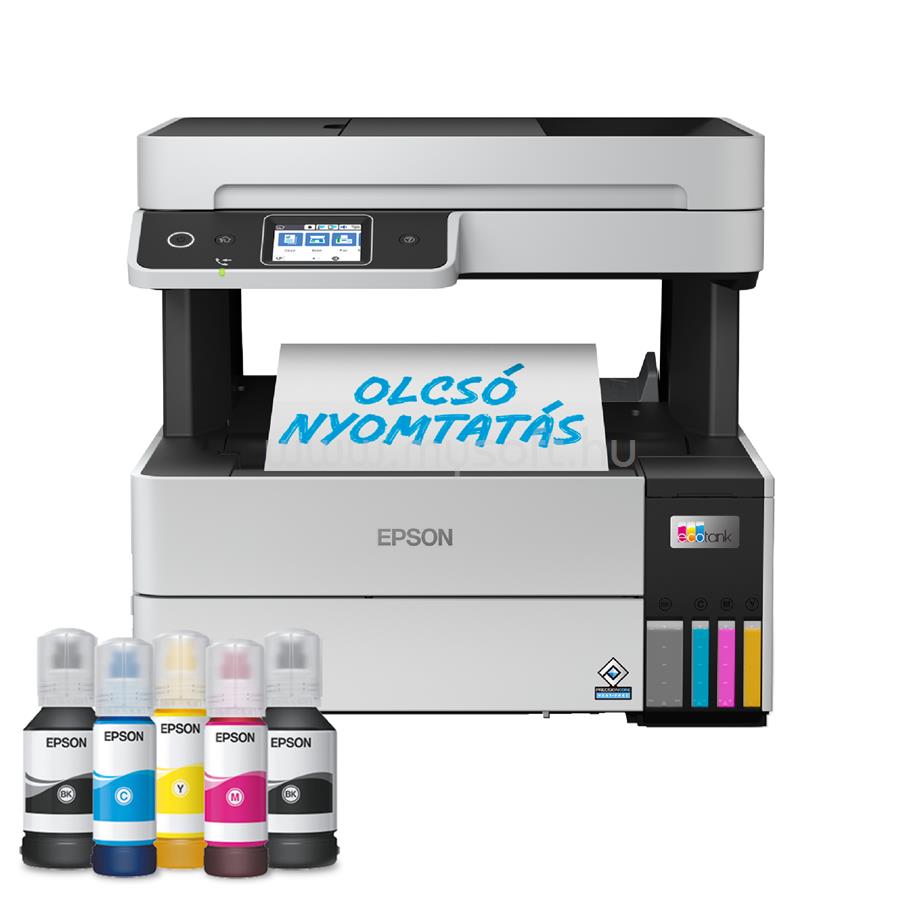 EPSON EcoTank L6490 színes multifunkciós tintasugaras tintatartályos nyomtató (13000/5200 oldalra elegendő tintával)