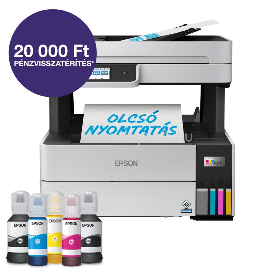 EPSON EcoTank L6460 színes multifunkciós tintasugaras tintatartályos nyomtató (13000/5200 oldalra elegendő tintával)