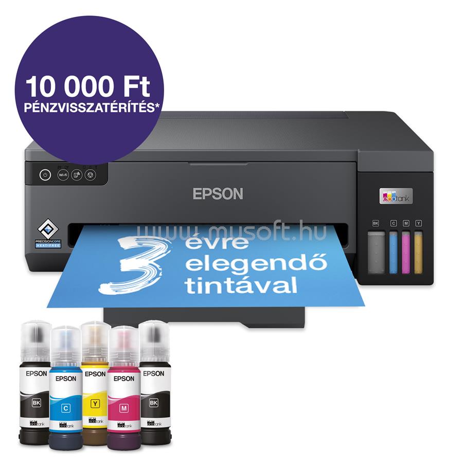 EPSON EcoTank L11050 színes tintasugaras nyomtató (6400/5600 oldalra elegendő tintával)
