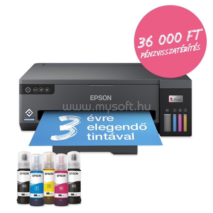 EPSON EcoTank L11050 színes tintasugaras nyomtató (6400/5600 oldalra elegendő tintával)