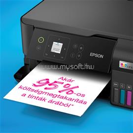 EPSON EcoTank L3560 színes multifunkciós tintasugaras tintatartályos nyomtató (6600/5900 oldalra elegendő tintával) C11CK58403 small