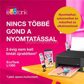 EPSON EcoTank L1350 színes tintasugaras nyomtató (8300/6500 oldalra elegendő tintával) C11CL65403 small