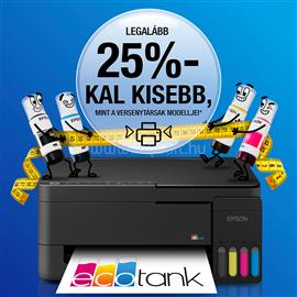 EPSON EcoTank L3351 színes multifunkciós tintasugaras nyomtató (8300/6500 oldalra elegendő tintával) C11CL62411 small