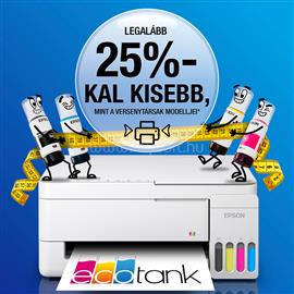 EPSON EcoTank L3356 színes multifunkciós tintasugaras tintatartályos nyomtató (8300/6500 oldalra elegendő tintával) C11CL62412 small