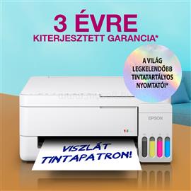 EPSON EcoTank L3356 színes multifunkciós tintasugaras tintatartályos nyomtató (8300/6500 oldalra elegendő tintával) C11CL62412 small