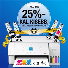 EPSON EcoTank L3366 színes multifunkciós tintasugaras tintatartályos nyomtató (8300/6500 oldalra elegendő tintával) C11CL63411 small