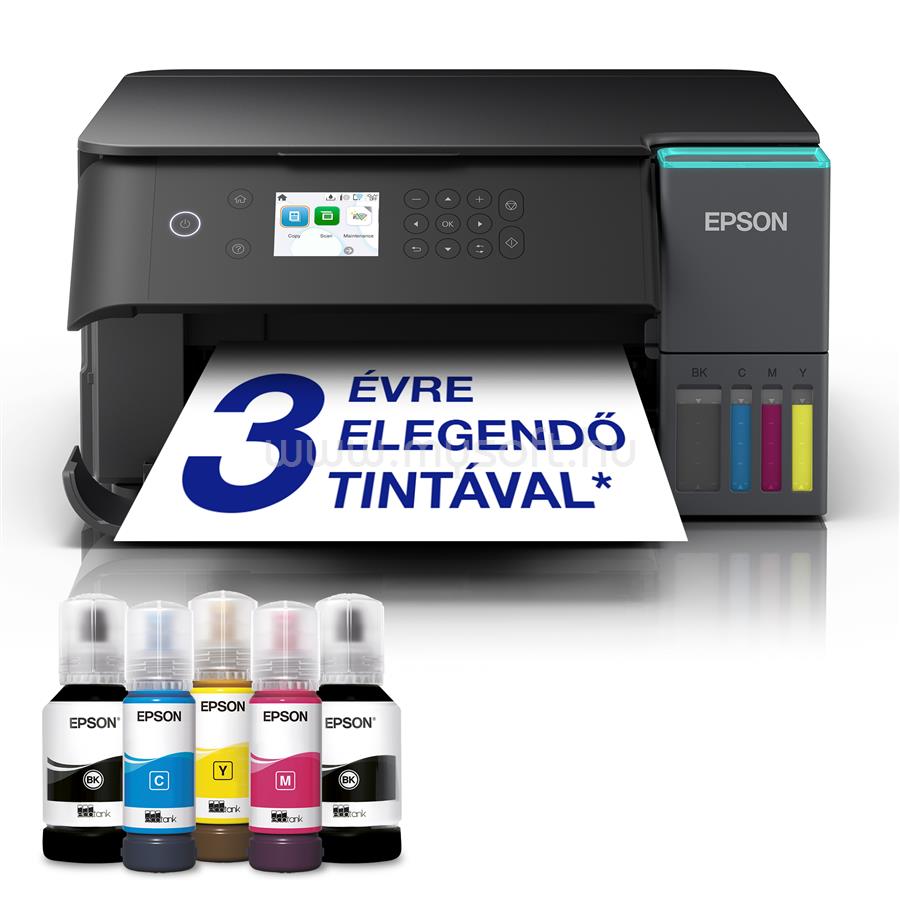EPSON EcoTank L6360 színes multifunkciós tintasugaras tintatartályos nyomtató (15100/5500 oldalra elegendő tintával)