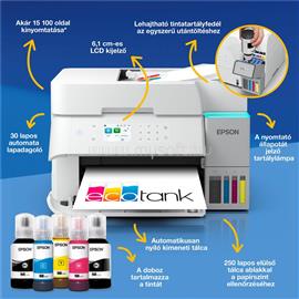 EPSON EcoTank L6376 színes multifunkciós tintasugaras tintatartályos nyomtató (15100/5500 oldalra elegendő tintával) C11CL43404 small