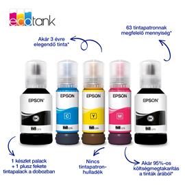 EPSON EcoTank L6390 színes multifunkciós tintasugaras tintatartályos nyomtató (15100/5500 oldalra elegendő tintával) C11CL40405 small