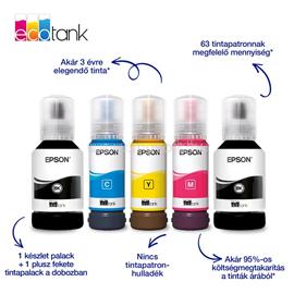 EPSON EcoTank L6390 színes multifunkciós tintasugaras tintatartályos nyomtató (15100/5500 oldalra elegendő tintával) C11CL40405 small