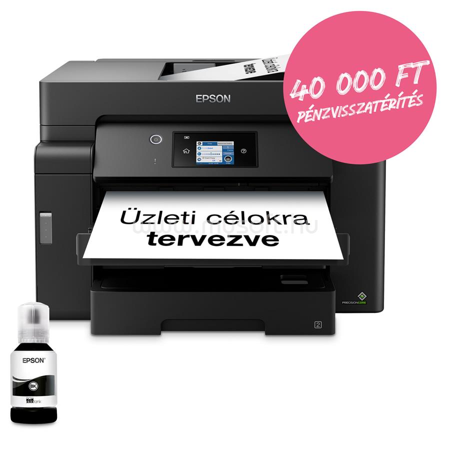 EPSON EcoTank M15140 mono multifunkciós tintasugaras tintatartályos nyomtató (4500 oldalra elegendő tintával)