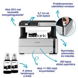 EPSON EcoTank M2170 mono multifunkciós tintasugaras tintatartályos nyomtató (11000 oldalra elegendő tintával) C11CH43402 small