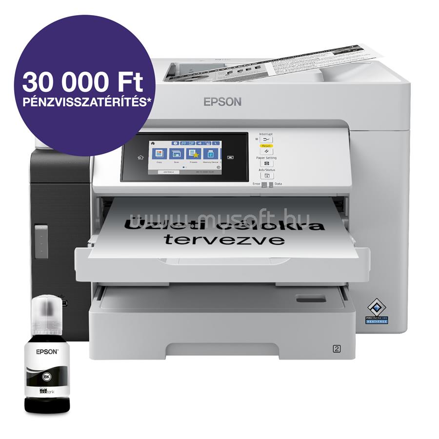 EPSON EcoTank Pro M15180 mono multifunkciós tintasugaras tintatartályos nyomtató (4500 oldalra elegendő tintával)