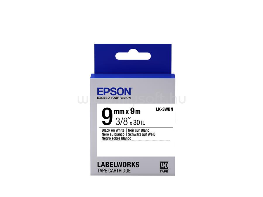EPSON LK-3WBN címkeszalag Black/White 9mm (9m)