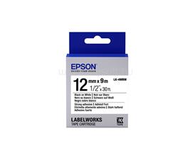 EPSON LK-4WBW fehér alapon fekete eredeti címkeszalag C53S654016 small