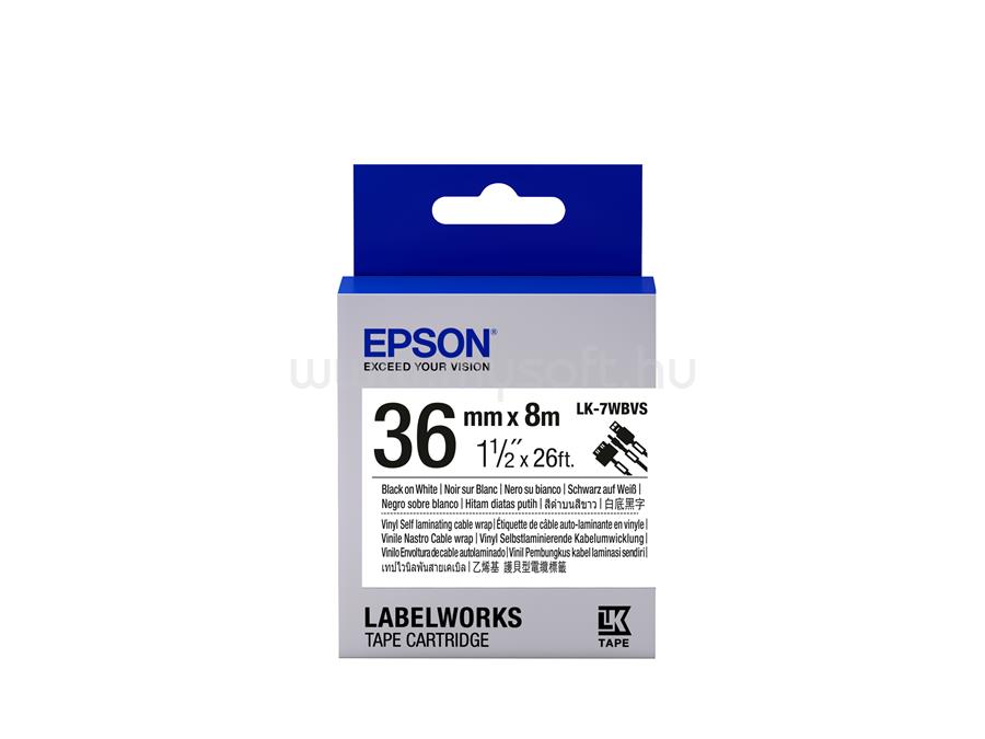 EPSON LK-7WBVS címkeszalag Black/White 36mm (8m)