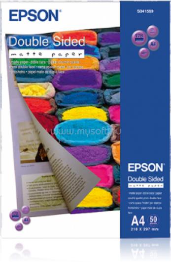 EPSON Matt kétoldalas fotópapír A4, 50 lap, 178g