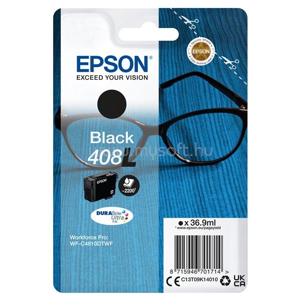 EPSON 408L Eredeti fekete DURABrite Ultra nagy kapacitású tintapatron (2200 oldal)