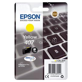 EPSON 407L Eredeti sárga Billentyűzet DURABrite Ultra tintapatron (20,3 ml) C13T07U440 small