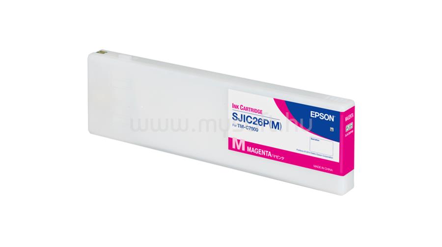 EPSON SJIC26P(M) Eredeti bíbor DURABrite Ultra tintapatron (294,3 ml)