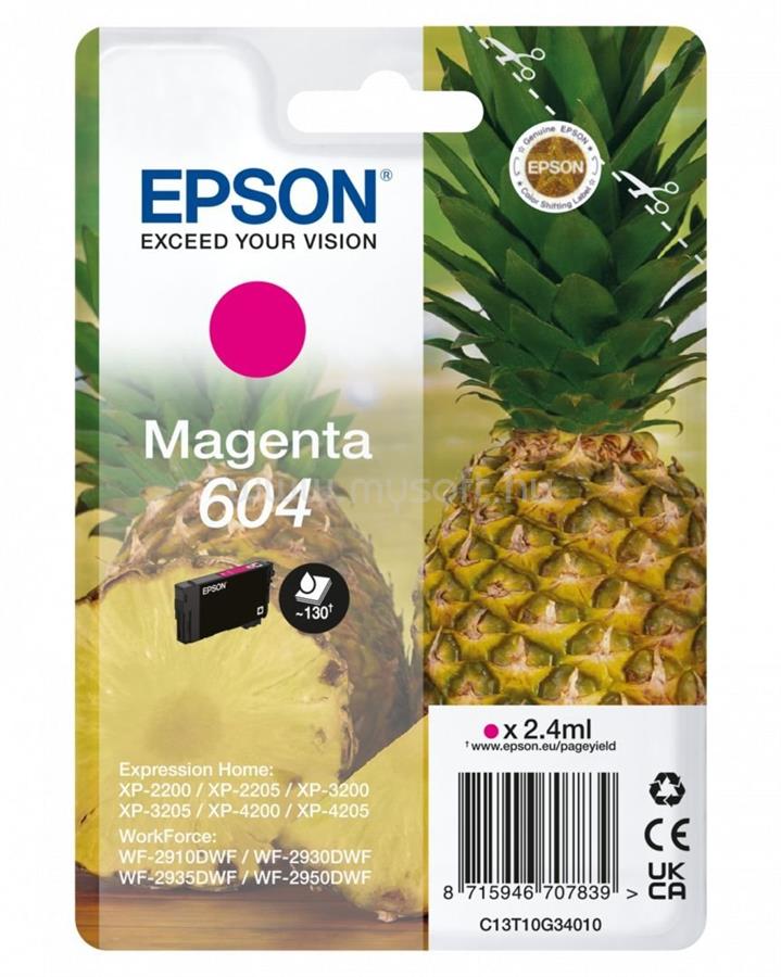 EPSON T10G3 (604) magenta eredeti tintapatron
