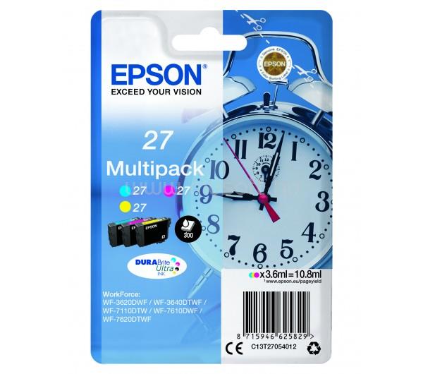 EPSON 27 Eredeti cián/bíbor/sárga Vekker DURABrite Ultra multipakk tintapatronok (3x300 oldal)