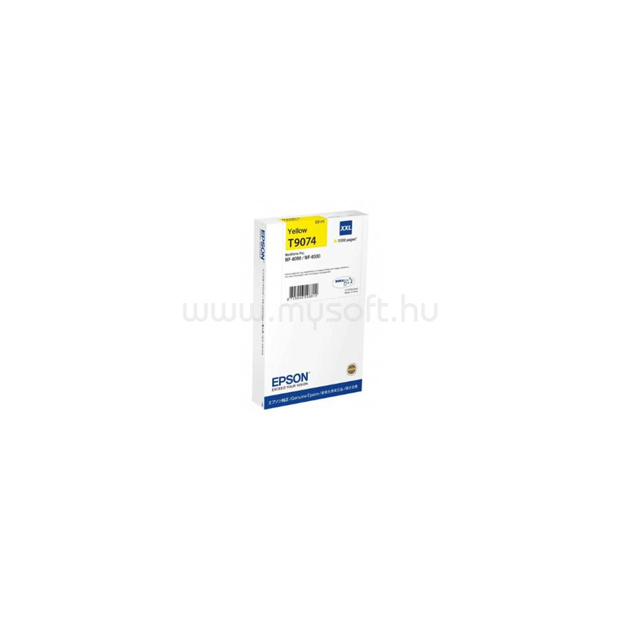 EPSON T9074 XXL Eredeti sárga DURABrite Pro extra nagy kapacitású tintapatron (7000 oldal)