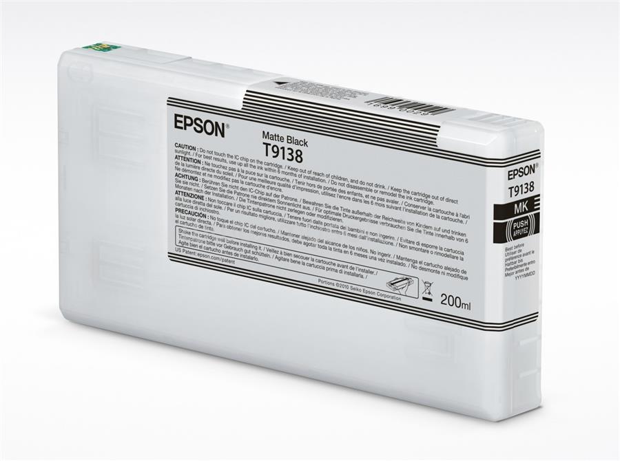 EPSON T9138 Patron Matt Bk 200ml  /o/