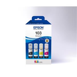 EPSON 103 Eredeti fekete/cián/bíbor/sárga EcoTank multipakk tintatartályok (4x65ml) C13T00S64A small
