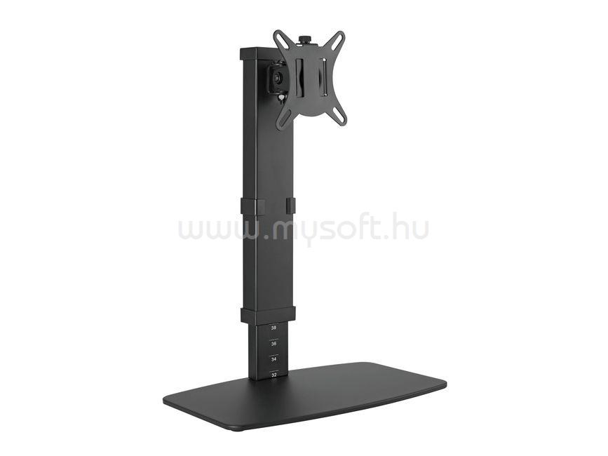 EQUIP 650126 monitor asztali állvány (17"-32", 1 monitor, dönthető, forgatható, állítható magasság, Max.:2x9kg,fekete)