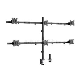 EQUIP 650160 asztali monitor konzol (13"-27", 6 monitor, dönthető, forgatható, állítható magasság Max.: 3x7kg, fekete) EQUIP_650160 small