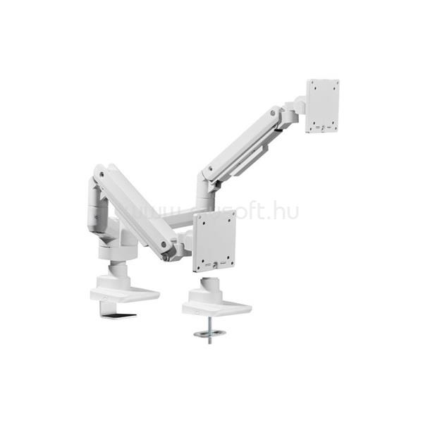 EQUIP 650183 asztali monitor konzol (17"-35", 2 monitor, dönthető, forgatható, Max.: 2x20kg, fehér)