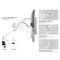 EQUIP 650185 asztali monitor konzol (17