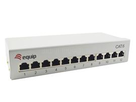 EQUIP Asztali patch panel - 227363 (12 port, Cat6, árnyékolt, szürke) EQUIP_227363 small