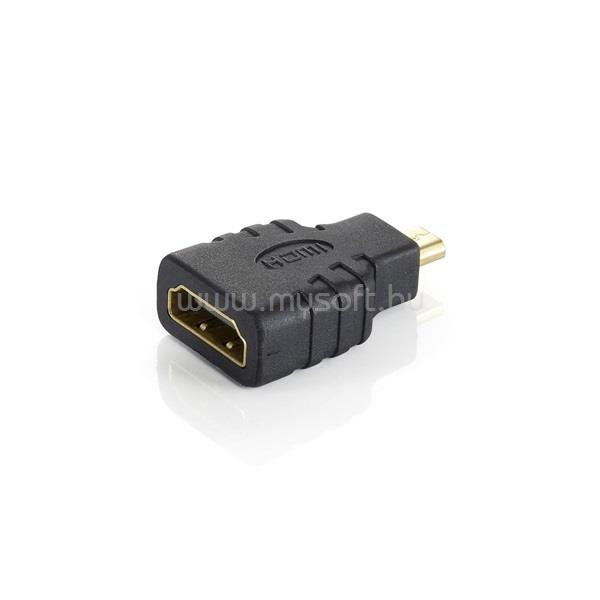 EQUIP Átalakító - 118915 (microHDMI to HDMI, fekete)