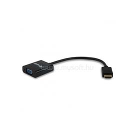 EQUIP Átalakító - 11903607 (HDMI-VGA átalakító, apa/anya, Audio, fekete) EQUIP_11903607 small