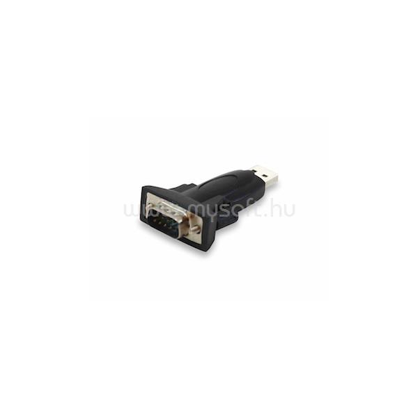 EQUIP átalakító - 133382 (USB2.0 - Soros (Serial), apa/apa, DB9)