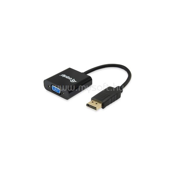 EQUIP Átalakító - 133435 (DisplayPort -> VGA, apa/anya, fekete)