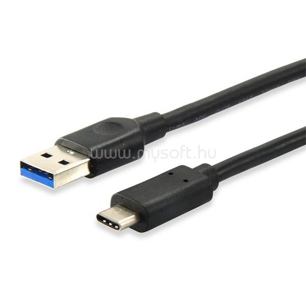 EQUIP Átalakító Kábel - 128343 (USB-C 3.2 Gen1 to USB-A, apa/apa, fekete, 0,25m)