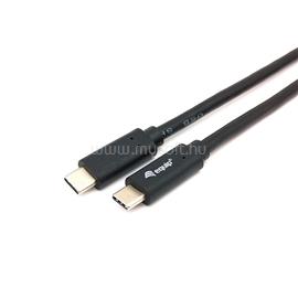 EQUIP Átalakító Kábel - 128346 (USB-C 3.2 Gen1 to USB-C, apa/apa, fekete, 1m) EQUIP_128346 small