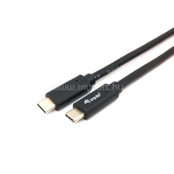 EQUIP Átalakító Kábel - 128347 (USB-C 3.2 Gen1 to USB-C, apa/apa, fekete, 2m)