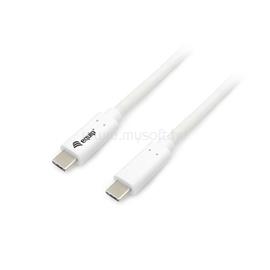 EQUIP Átalakító Kábel - 128361 (USB-C 3.2 Gen1 to USB-C, apa/apa, PD:60W, fehér, 1m) EQUIP_128361 small