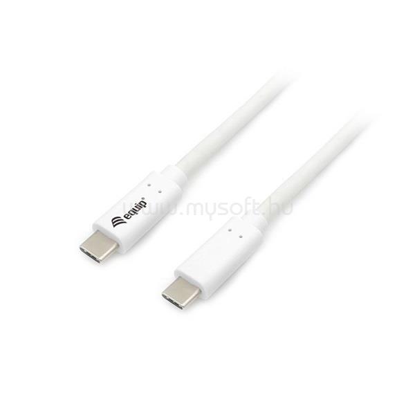 EQUIP Átalakító Kábel - 128362 (USB-C 3.2 Gen1 to USB-C, apa/apa, PD:60W, fehér, 2m)
