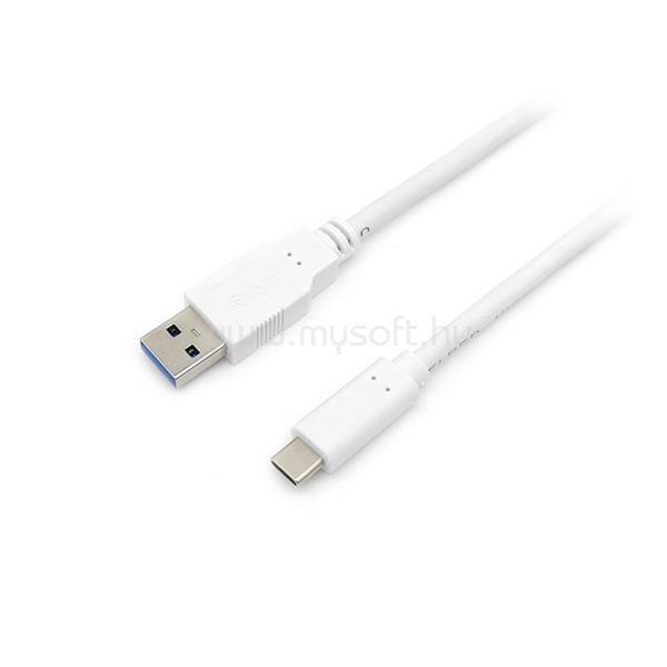 EQUIP Átalakító Kábel - 128363 (USB-C 3.2 Gen1 to USB-A, apa/apa, fehér, 1m)